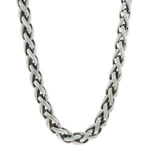 David Yurman 6mm Wheat Chain Necklace 16 1/2" - Sterling 925 Yellow Gold 14k